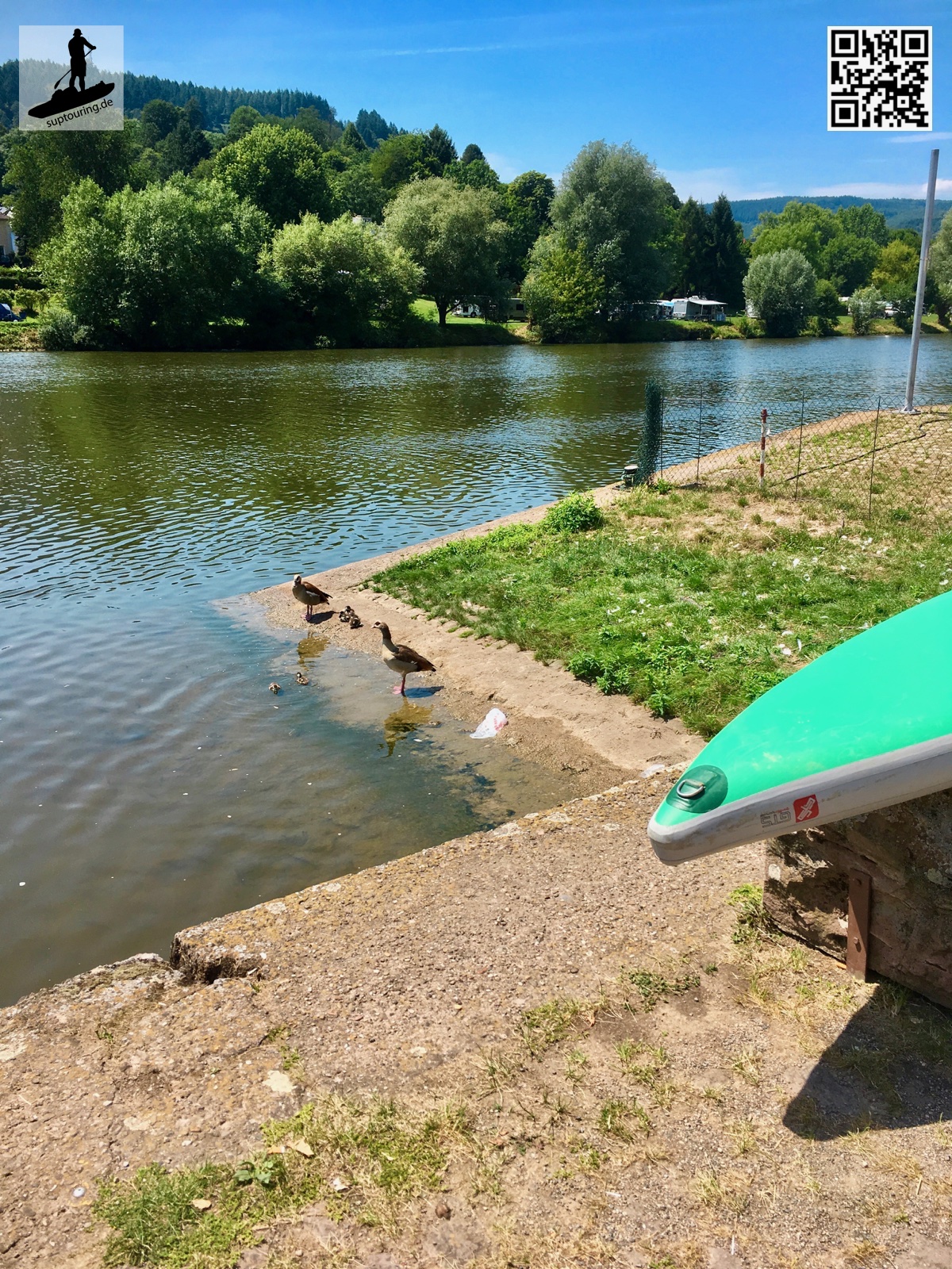 Einstieg zum Neckar in Eberbach