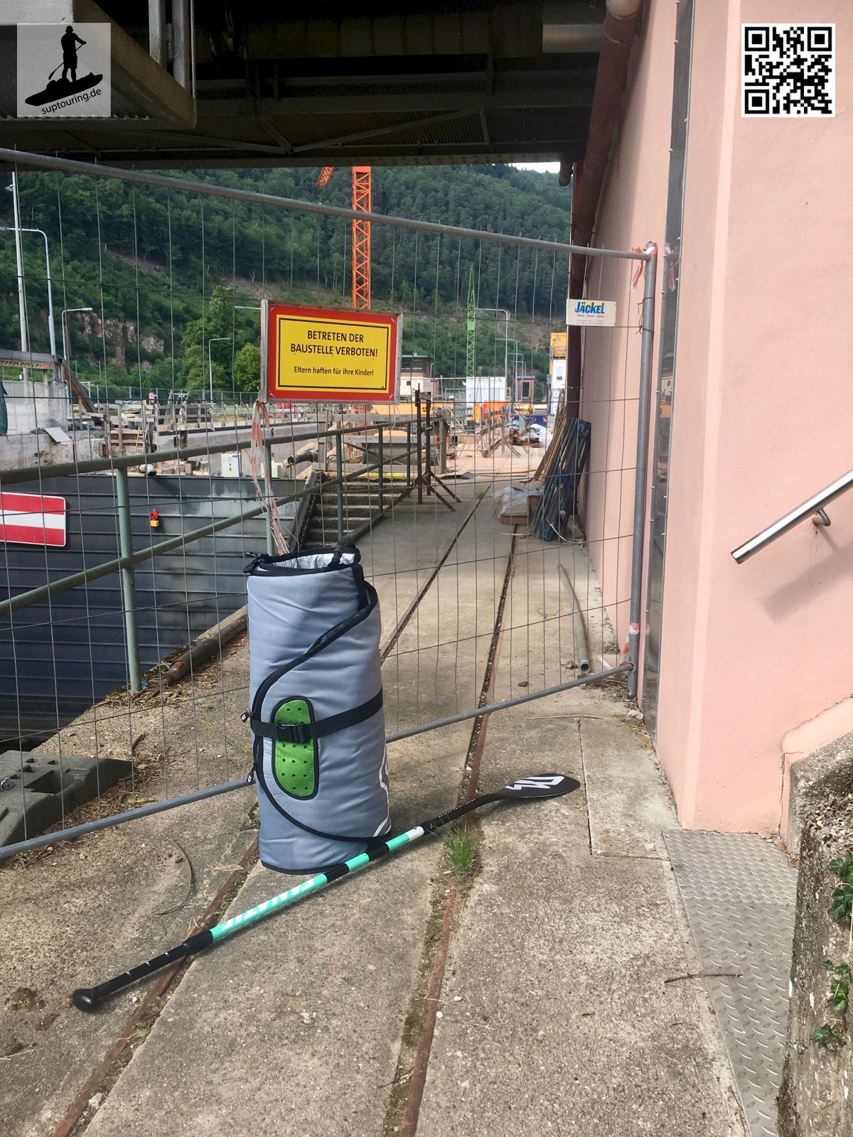 Baustelle an der Schleuse Hirschhorn