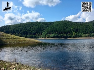 Paddeln auf dem Stausee