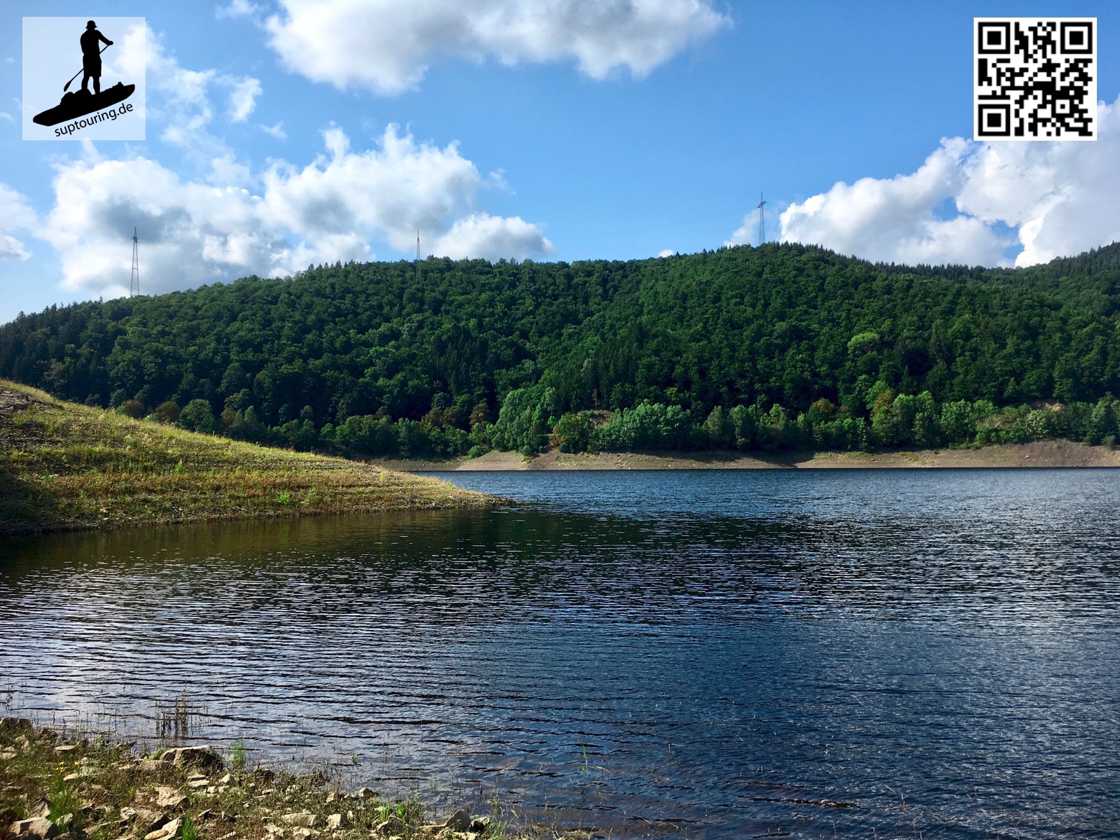 Paddeln auf dem Stausee