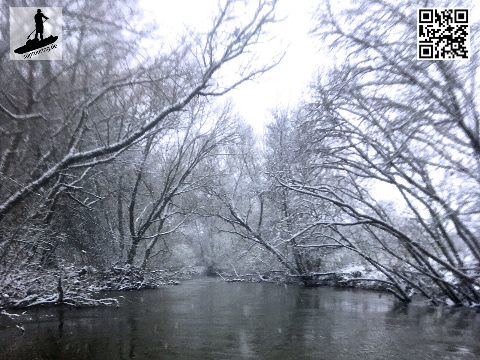 Winter Wonderland auf der Kinzig - sieht schön aus, ist aber sau kalt